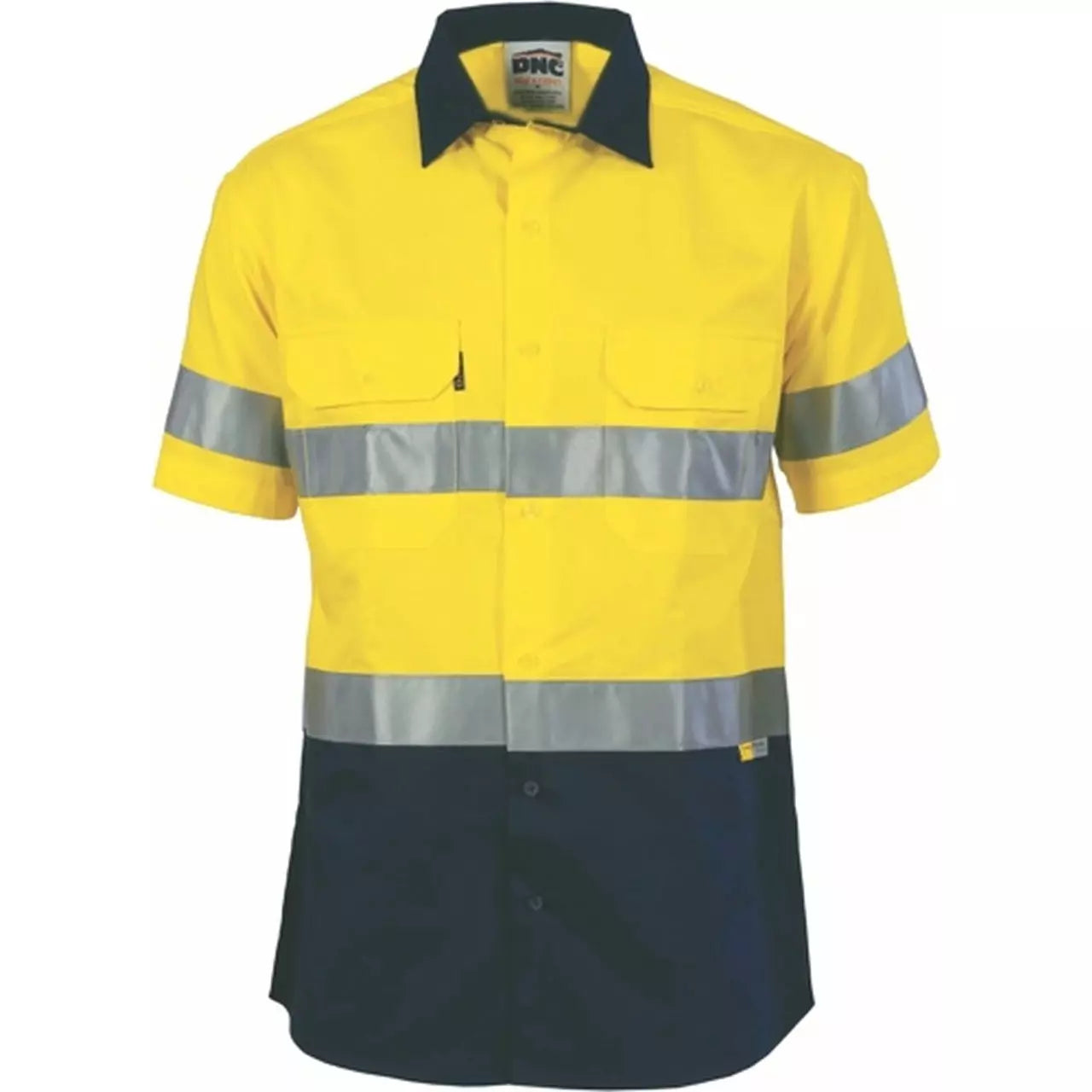 Hi Vis 190gsm Shirt w/Hoop Style Tape Short Sleeve - 3833DNC/Hoop Style Tape Short Sleeve - 3833
