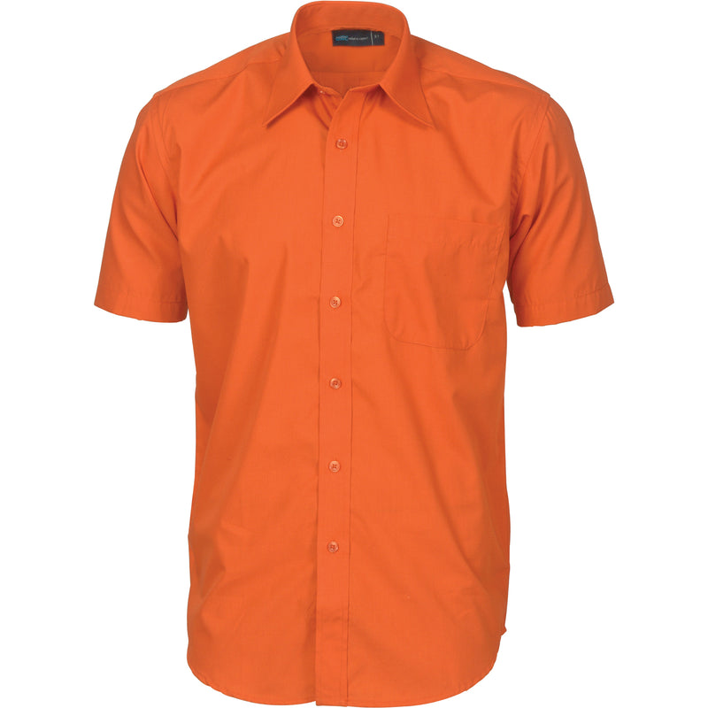 Mens Premier Poplin Business Shirts - Short Sleeve 4151