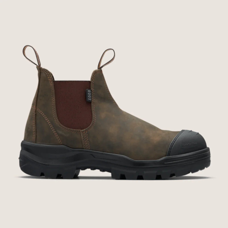 Blundstone 8002 Rotoflex - TPU Steel Safety - Rustic Brown - Unisex - BlundstoneBlundstone 8002 Rotoflex - TPU Steel Safety - Rustic Brown - Unisex - Elastic Side