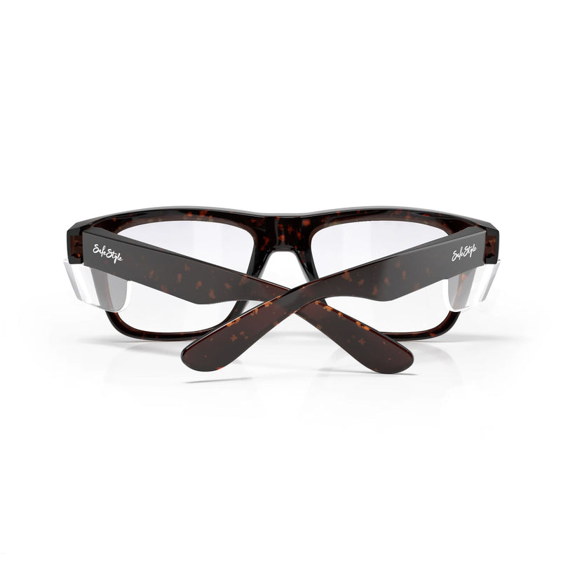 Safe Style FTC100 Fusions Brown Torts Frame /Clear UV400 Safety Glasses