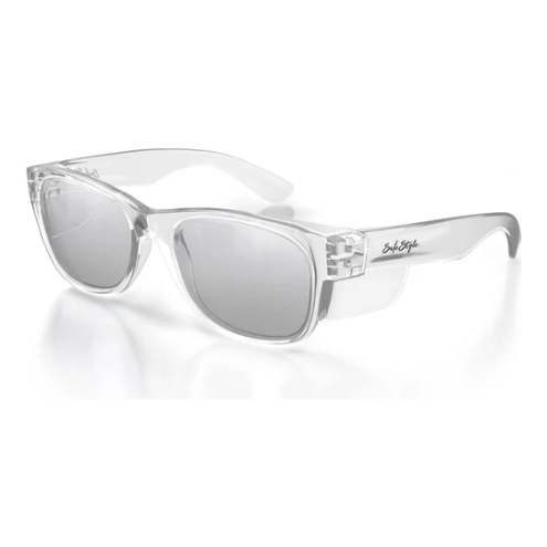 Safe Style CCH100 Classics clear frame photochromic safety glasses.