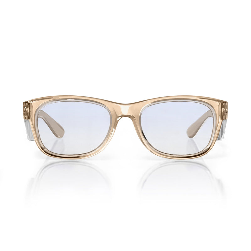 Safe Style CCHB100 Classic Champagne Frame Blue Safety Glasses