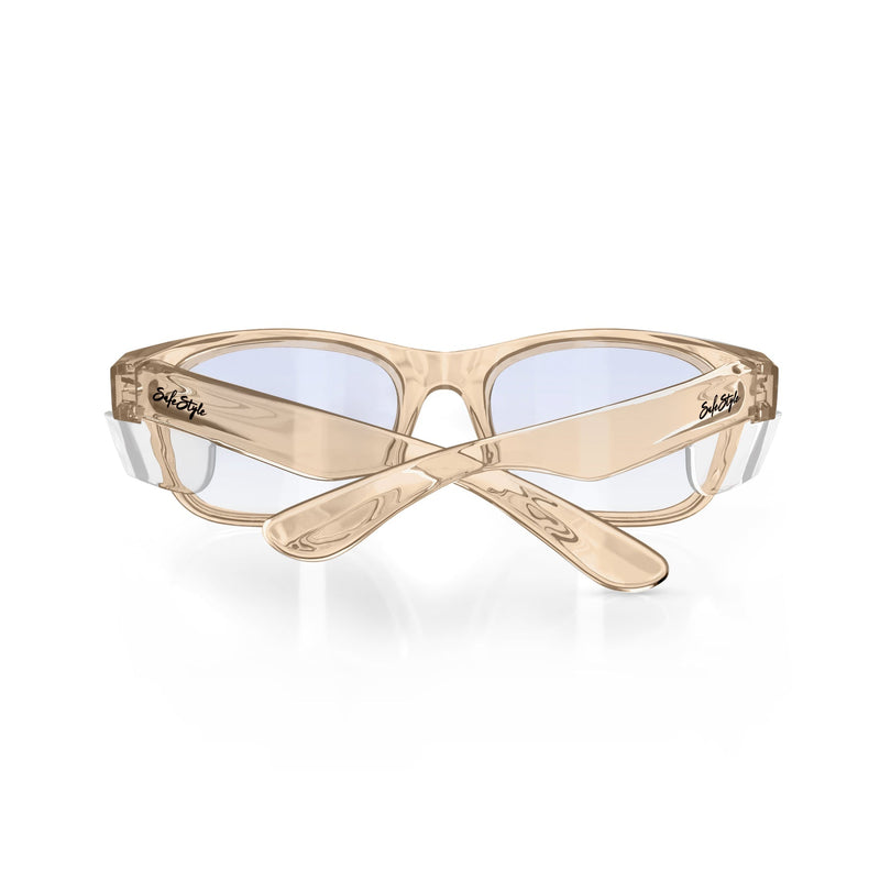 Safe Style CCHB100 Classic Champagne Frame Blue Safety Glasses