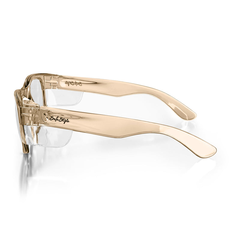 Safe Style CCHC100 Classic Champagne Frame Tinted Safety Glasses