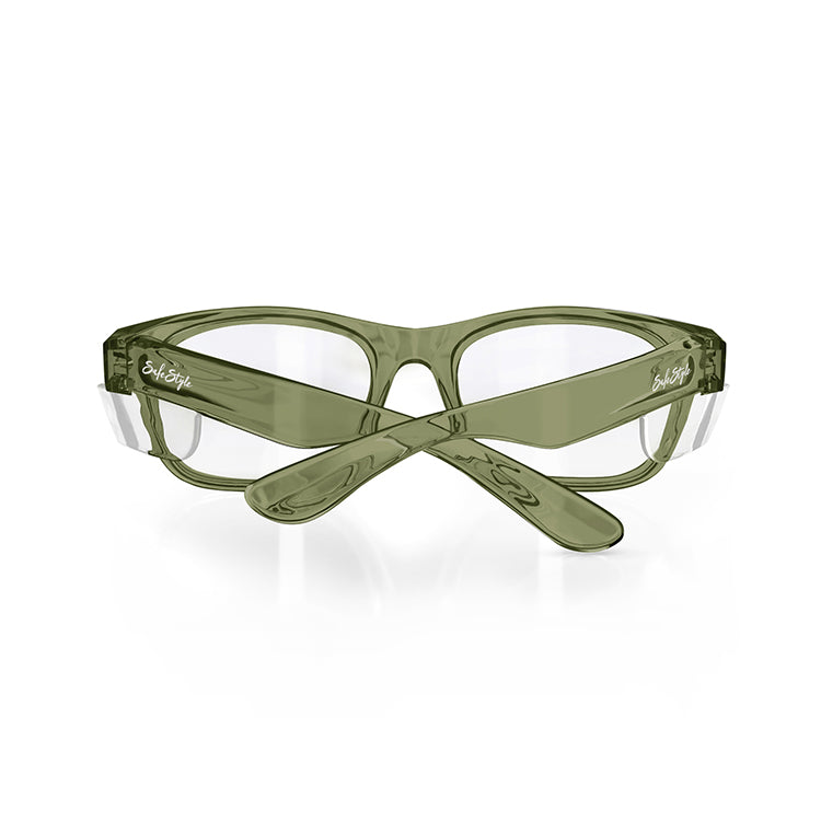 Safe Style CGRC100 Classics Green Frame /Clear UV400 Safety Glasses