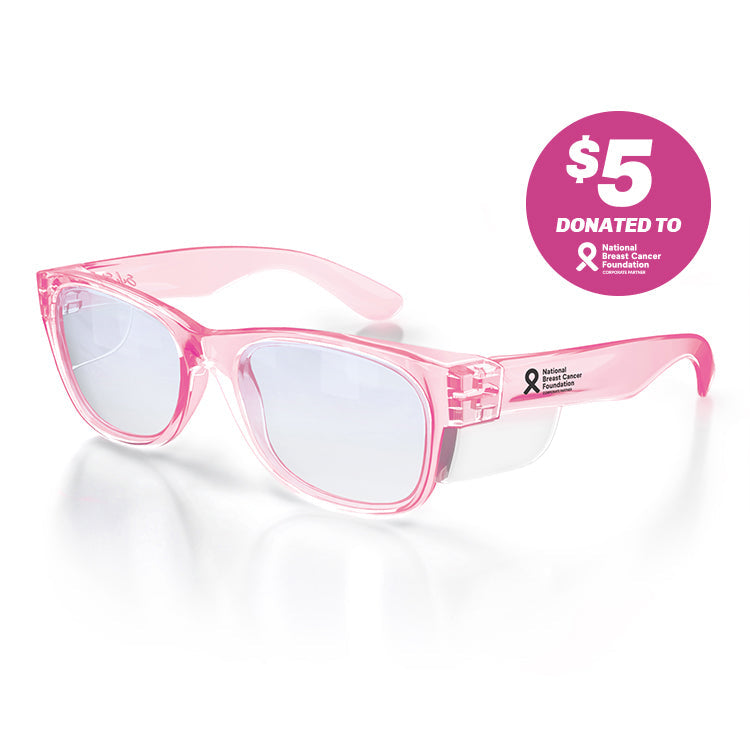 Safe Style CPB100 Classics Pink Frame/Blue Light Blocking UV400 Safety Glasses