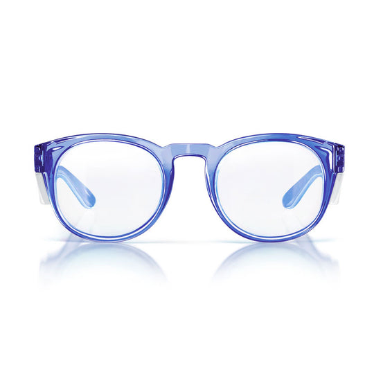 Safe Style CRBLC100 Cruisers Blue Frame /Clear UV400 Safety Glasses