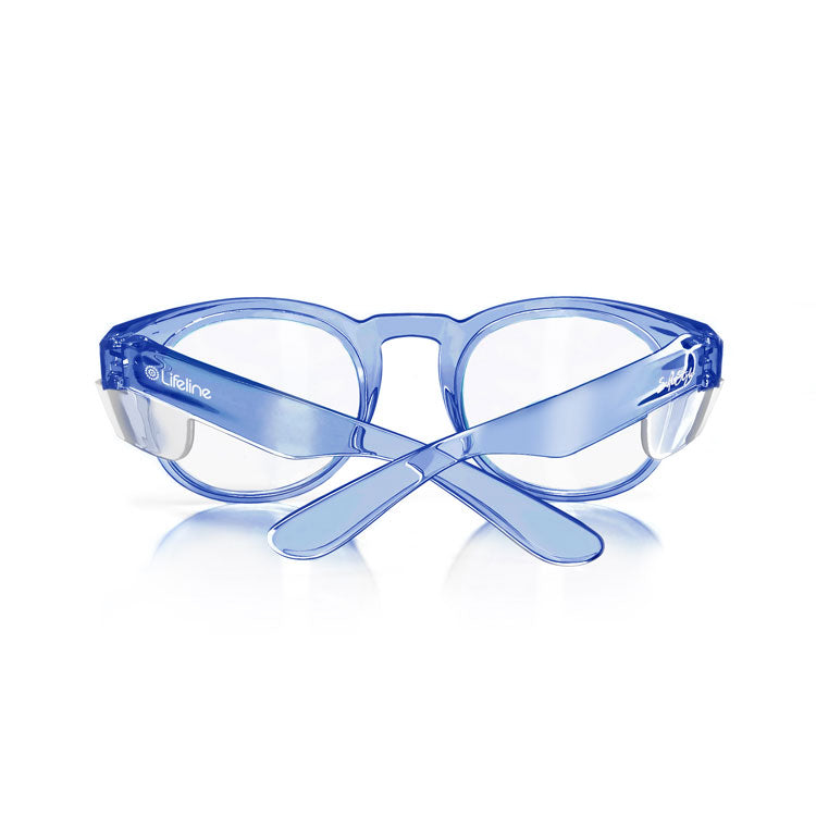 Safe Style CRBLC100 Cruisers Blue Frame /Clear UV400 Safety Glasses