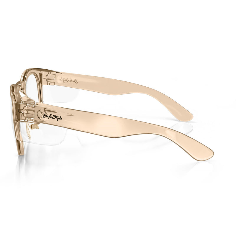 Safe Style CRCHC100 Cruisers Champagne Frame/ Clear Safety Glasses