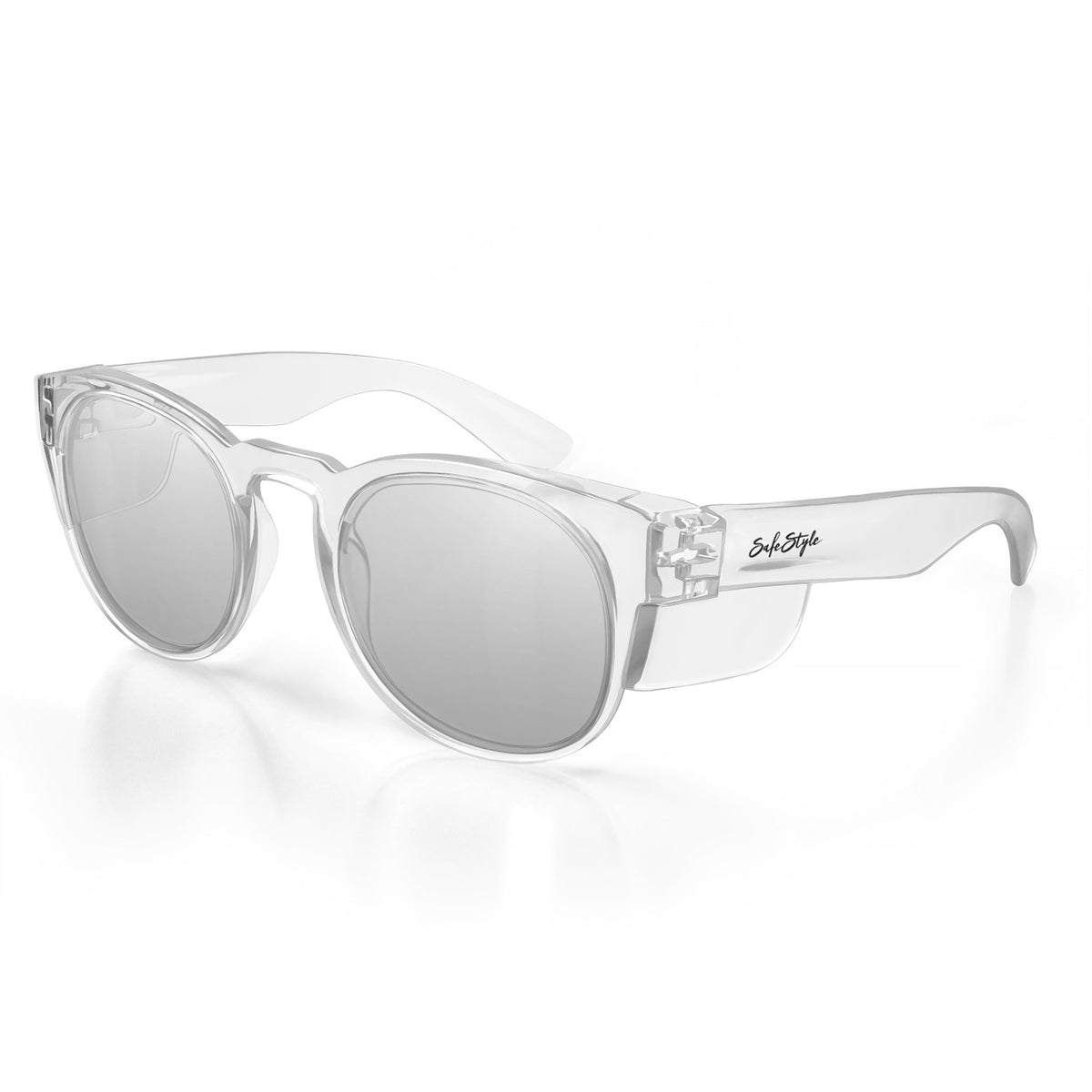 SafeStyle CRCH100 Cruisers Clear Frame Hybrids Photochromic Safety Glasses