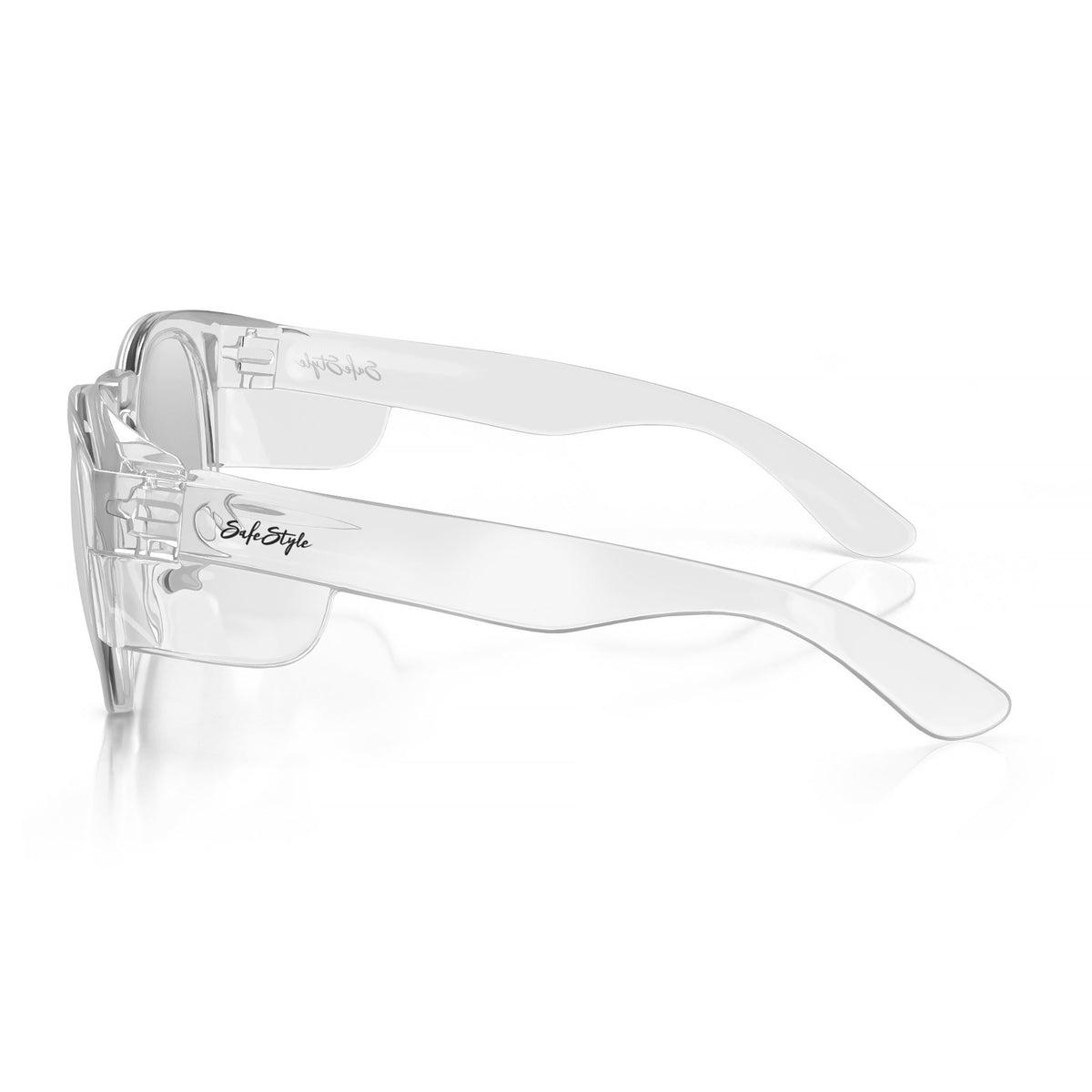 SafeStyle CRCH100 Cruisers Clear Frame Hybrids Photochromic Safety Glasses