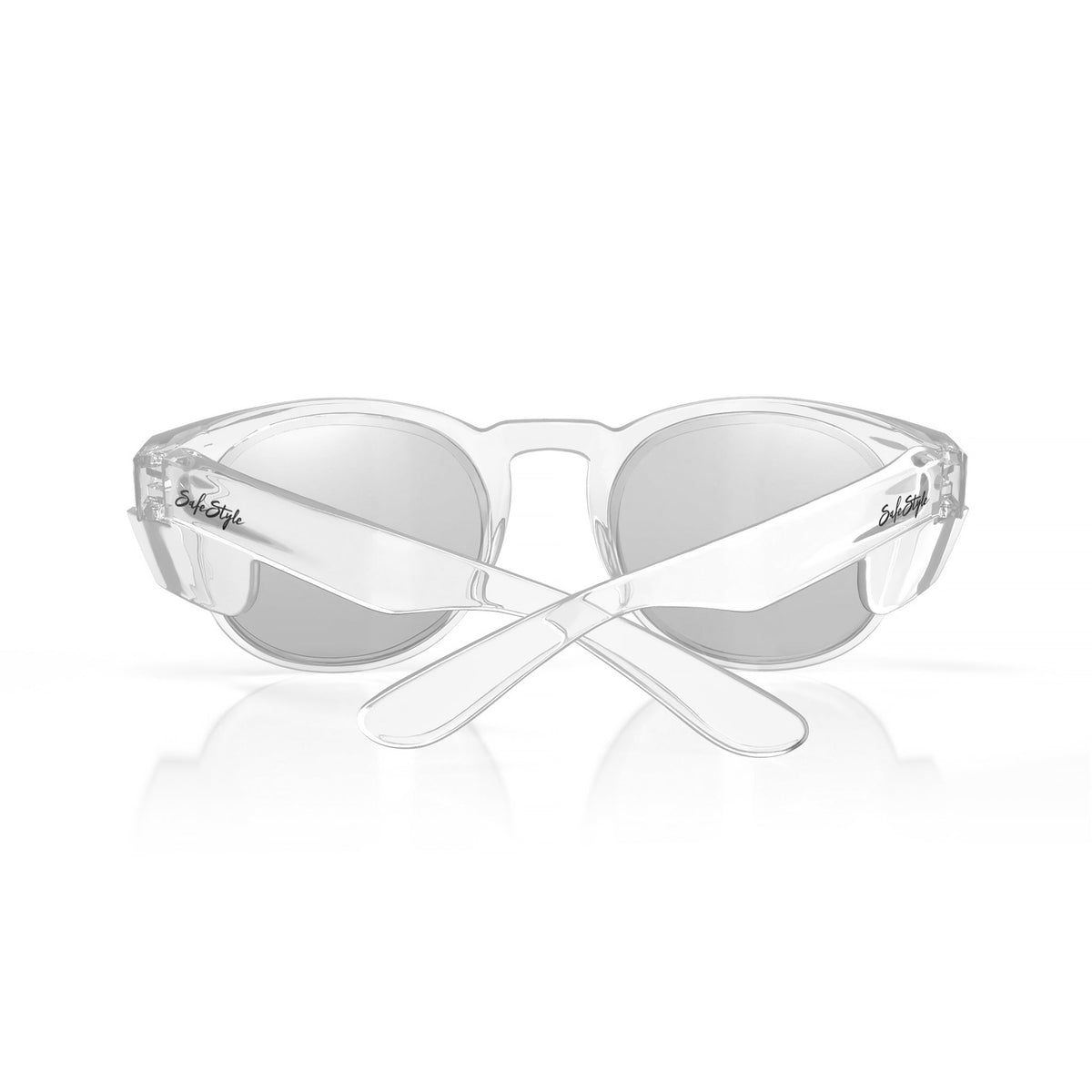 SafeStyle CRCH100 Cruisers Clear Frame Hybrids Photochromic Safety Glasses