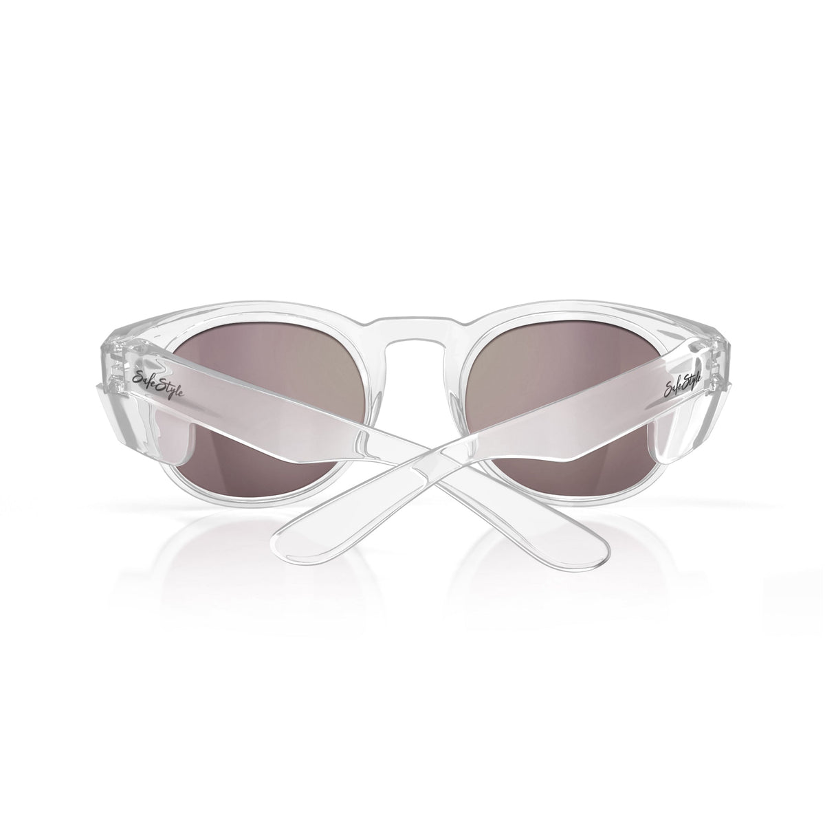 SafeStyle CRCRP100 Cruisers Clear Frame Mirror Red Polarised Safety Glasses