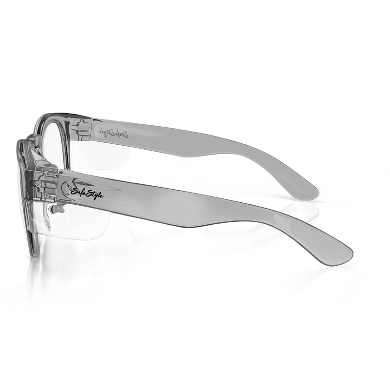 Safe Style CRGC100 Cruisers Graphite Frame/ Clear Safety Glasses