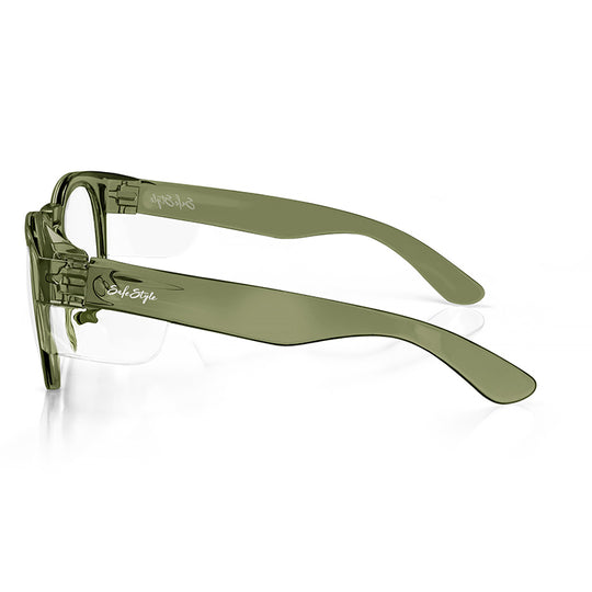 Safe Style CRGRC100 Cruisers Green Frame /Clear UV400 Safety Glasses