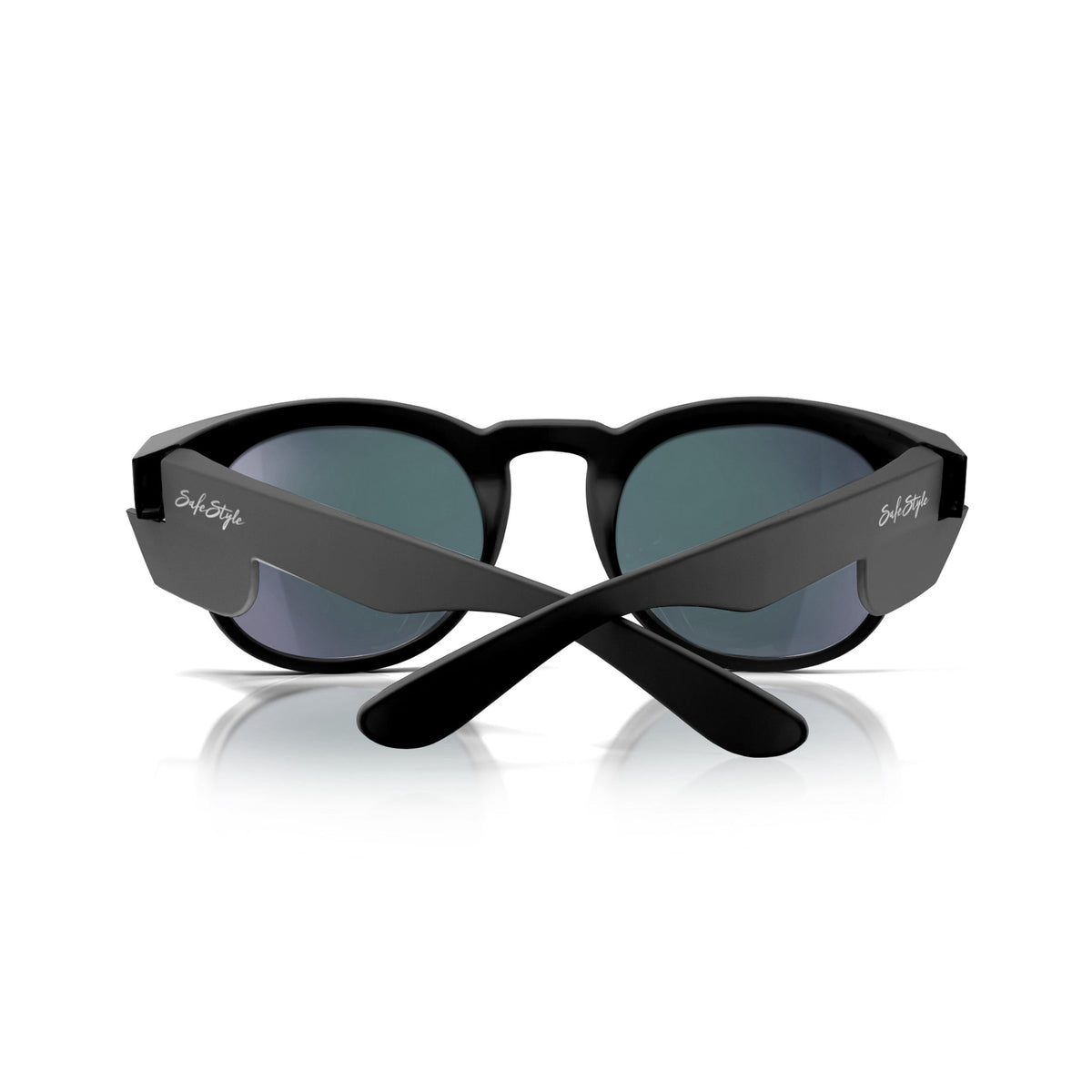 SafeStyle CRMBBP100 Cruisers Matte Black Frame Mirror Blue Polarised Safety Glasses