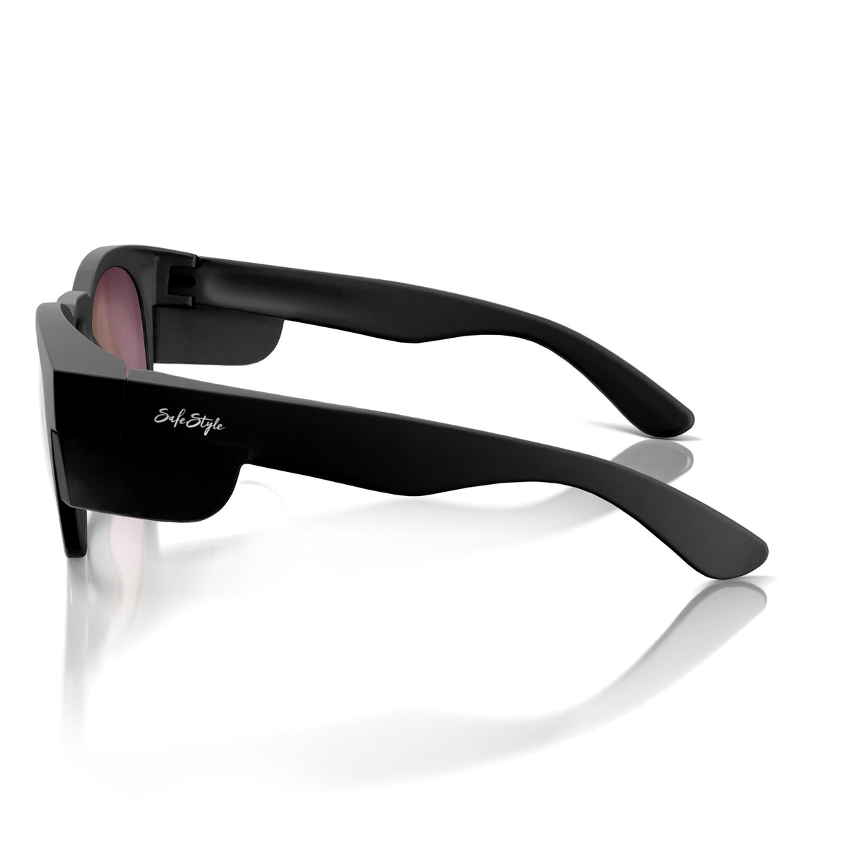 SafeStyle CRMBRP100 Cruisers Matte Black Frame Mirror Red Polarised Safety Glasses