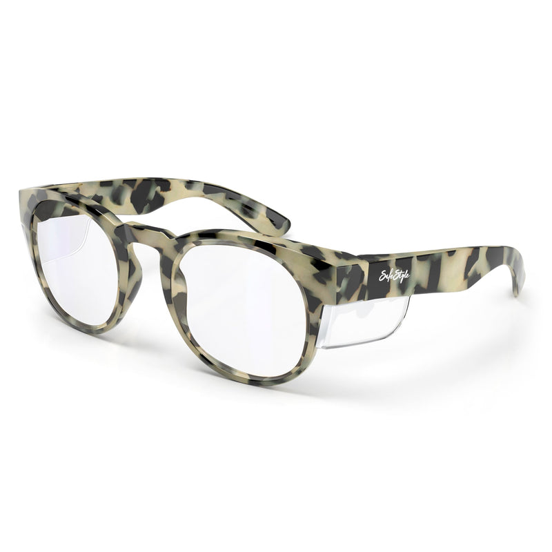 Safe Style CRCRP100 Cruisers Clear Frame Mirror Red Polarised Safety GSafe StyleSafe Style CRCRP100 Cruisers Clear Frame Mirror Red Polarised Safety Glasses