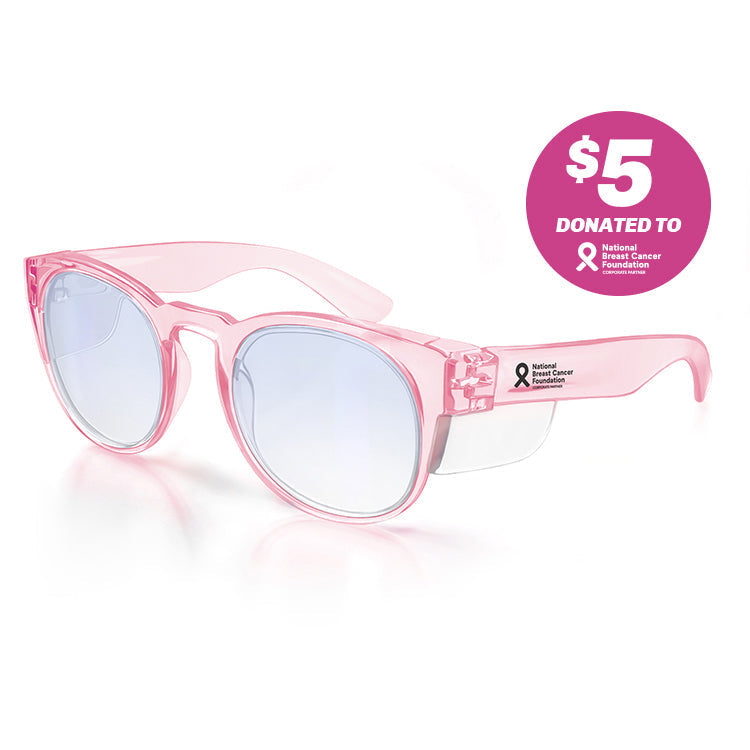 Safe Style CRPB100 Cruisers Pink Frame/Blue Light Blocking UV400 Safety Glasses