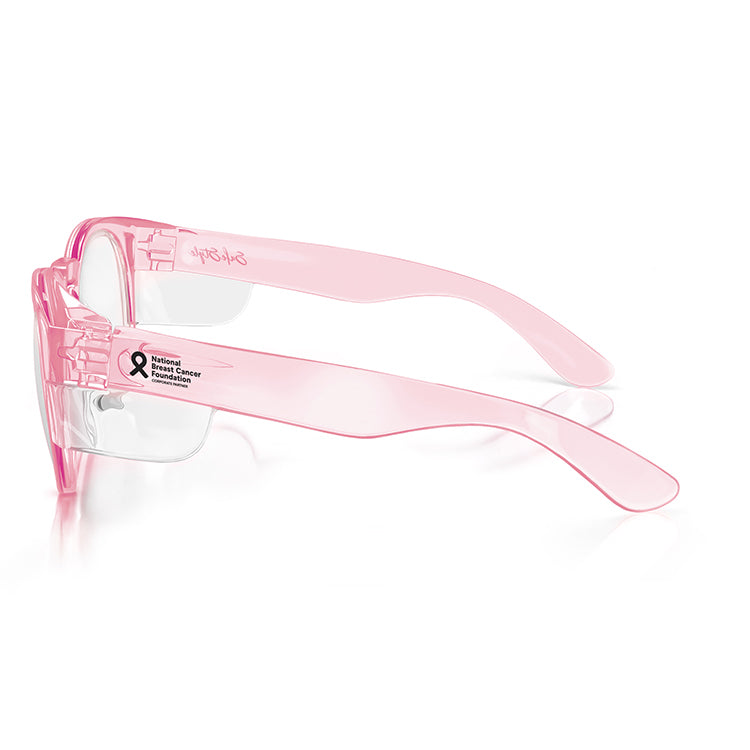 SafeStyle CRPC100 Cruisers Pink Frame Clear Safety Glasses