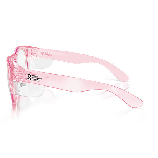 Safe Style CRPC100 Cruisers Pink Frame/Clear UV400 Safety Glasses