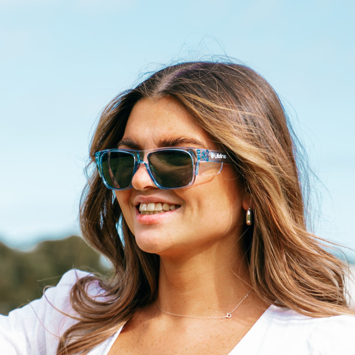 SafeStyle FBLP100 Fusions Blue Frame Polarised Safety Glasses