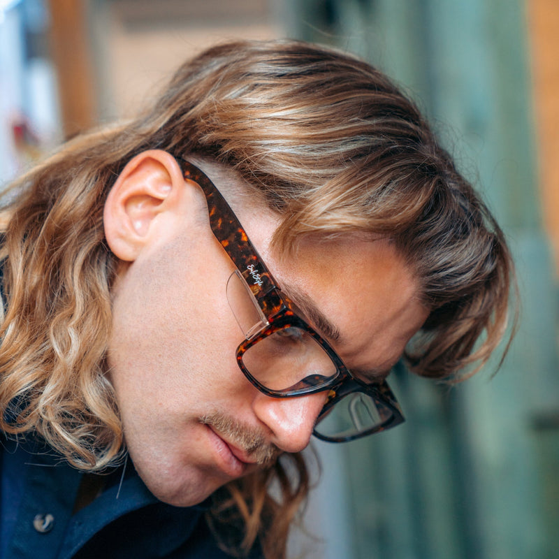 Safe Style FTC100 Fusions Brown Torts Frame /Clear UV400 Safety Glasses