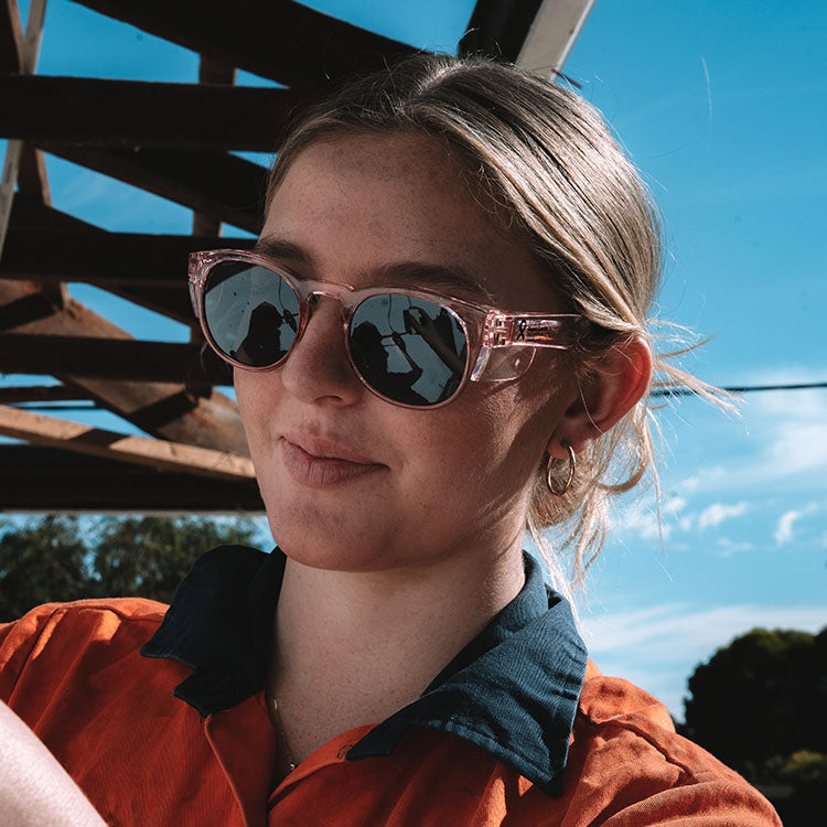 SafeStyle CRPP100 Cruisers Pink Frame Polarised Safety Glasses