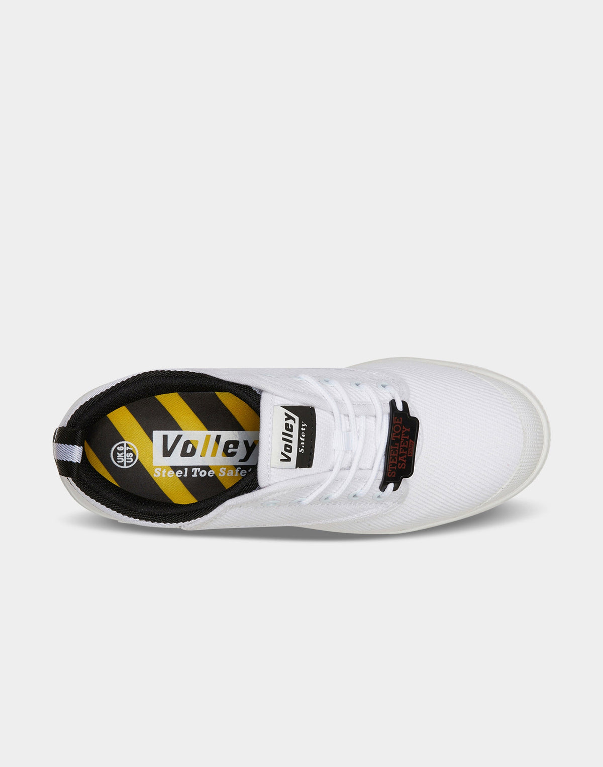 Volley VLY026 Canvas Safety Shoe White/Black