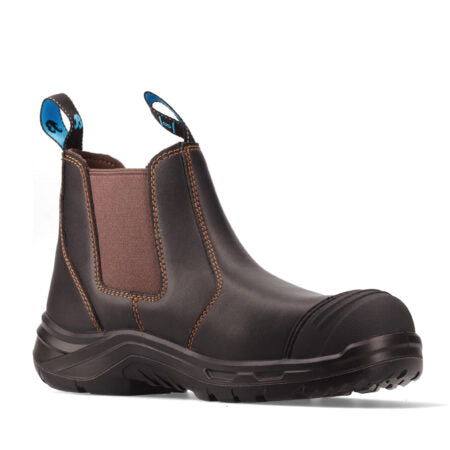 Bata 804-40514 Ultra Everest Claret Leather Slip On Safety Boot