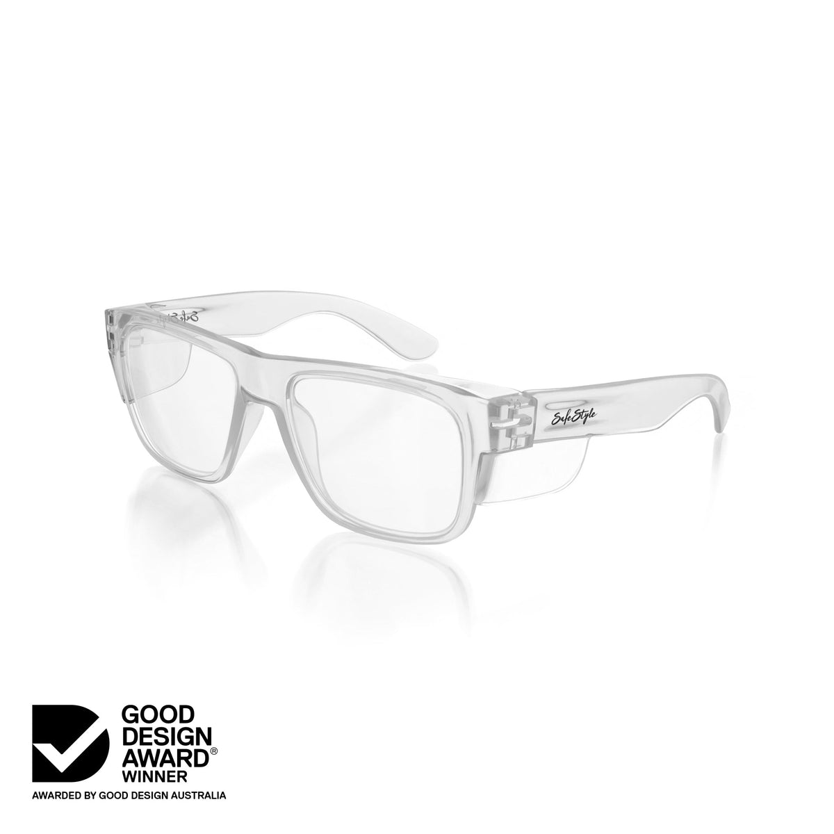 SafeStyle FCCK100 Fusions Kids Clear Frame Clear Safety Glasses