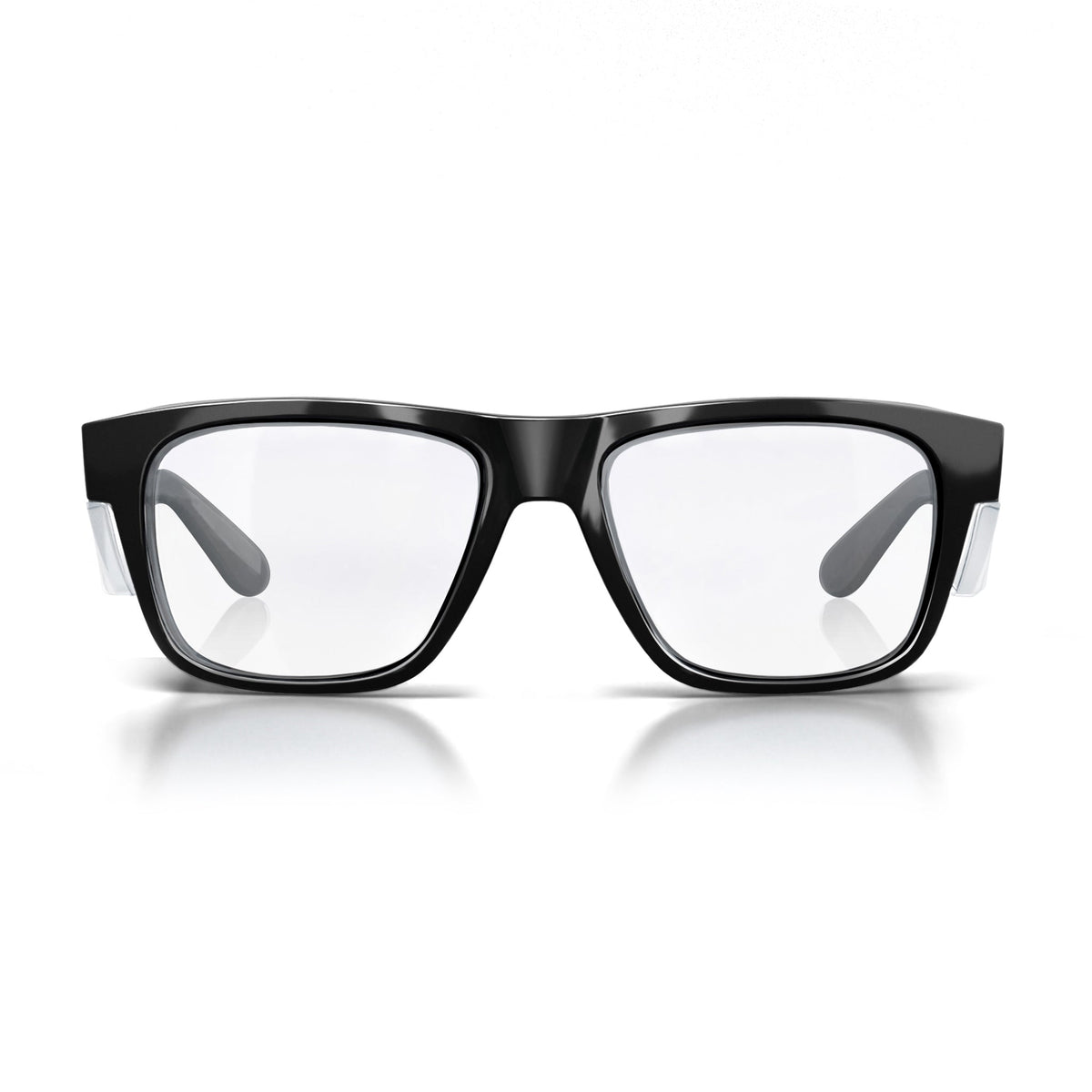 SafeStyle FBC100 Fusions Black Frame Clear Safety Glasses
