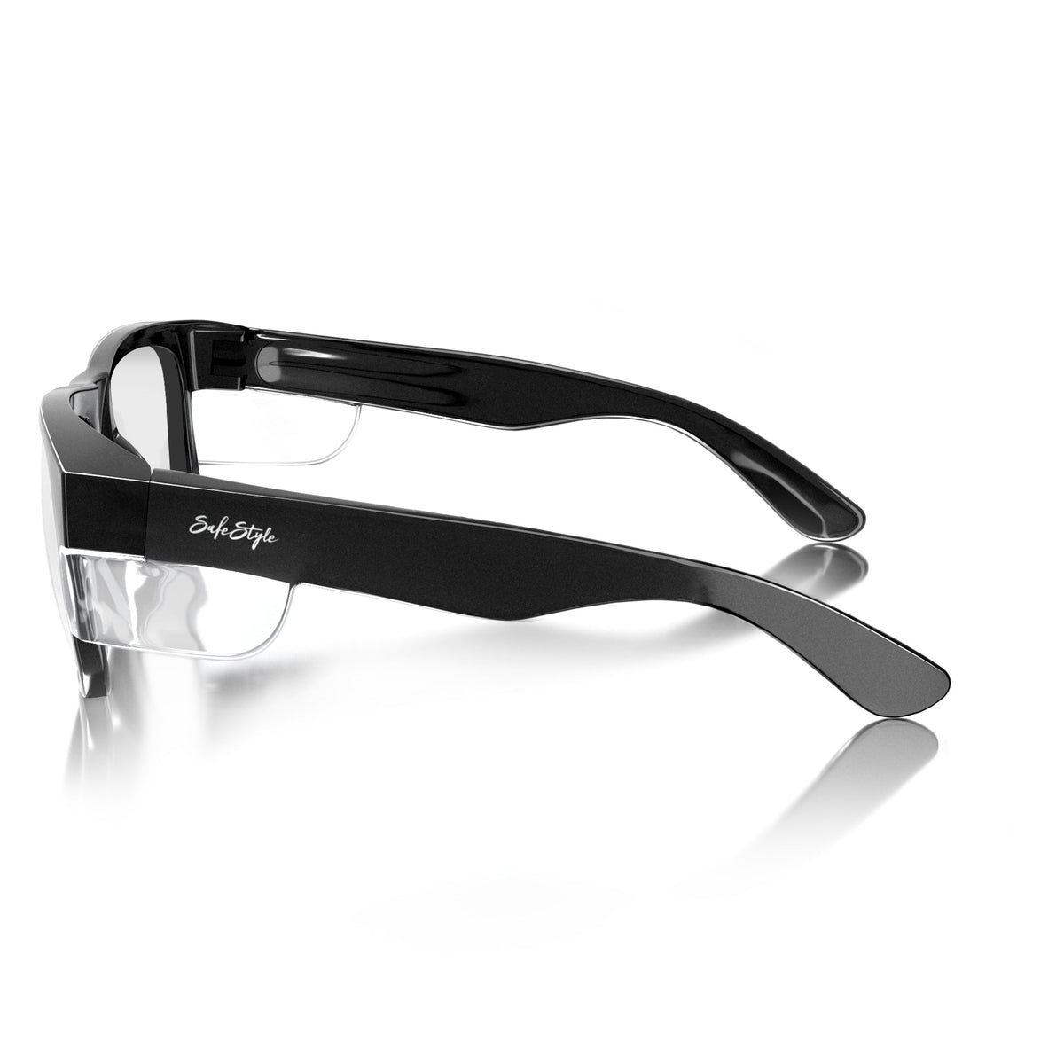 SafeStyle FBC100 Fusions Black Frame Clear Safety Glasses