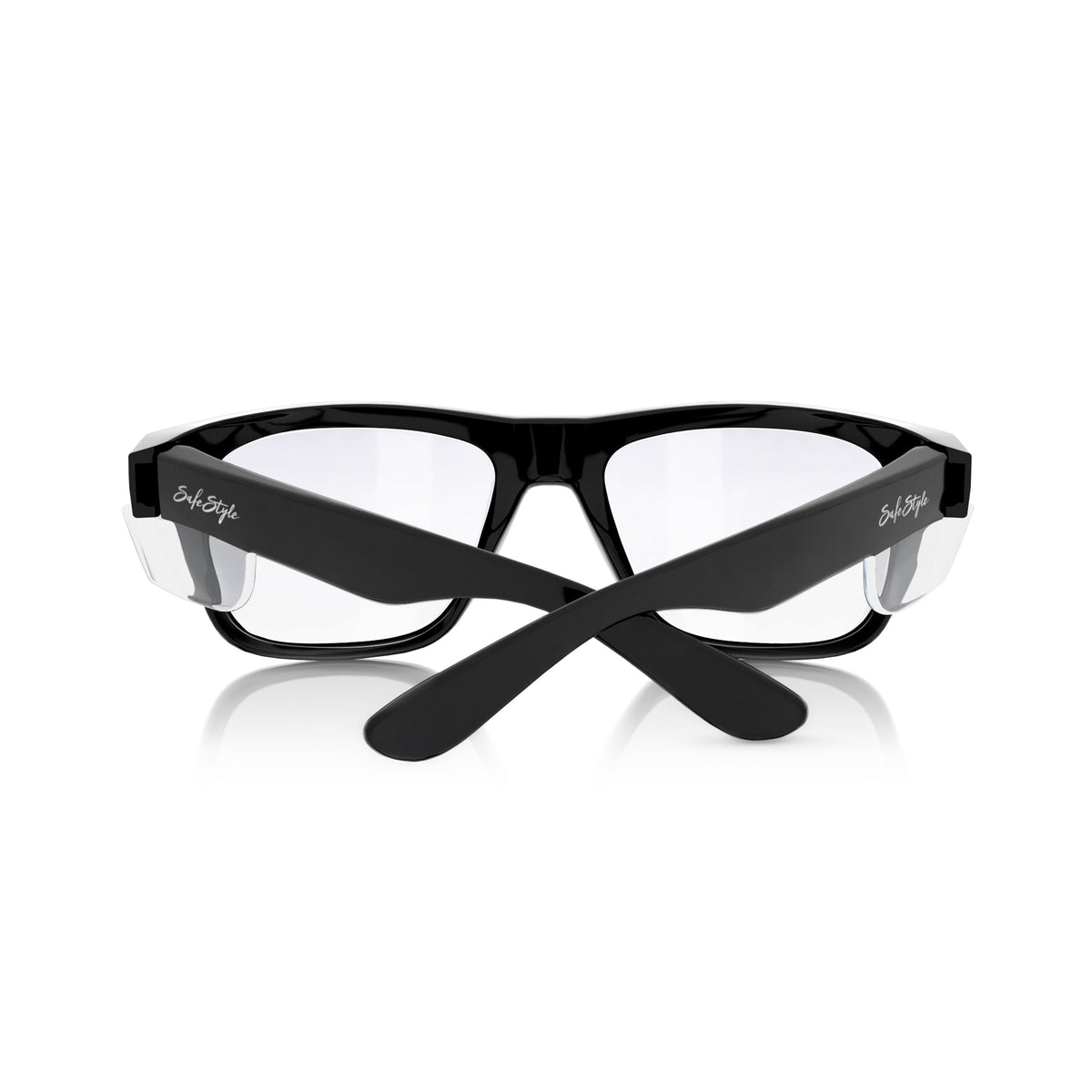 SafeStyle FBC100 Fusions Black Frame Clear Safety Glasses