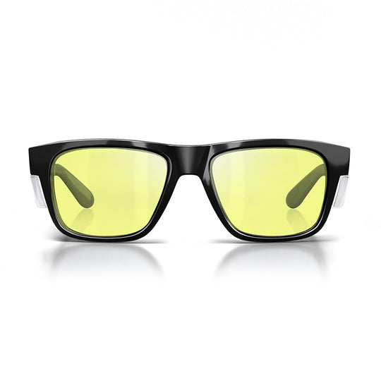 Safe Style FBY100 Fusions Black Frame/Yellow UV400 Safety Glasses
