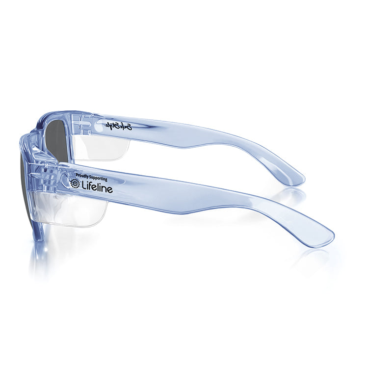 SafeStyle FBLP100 Fusions Blue Frame Polarised Safety Glasses