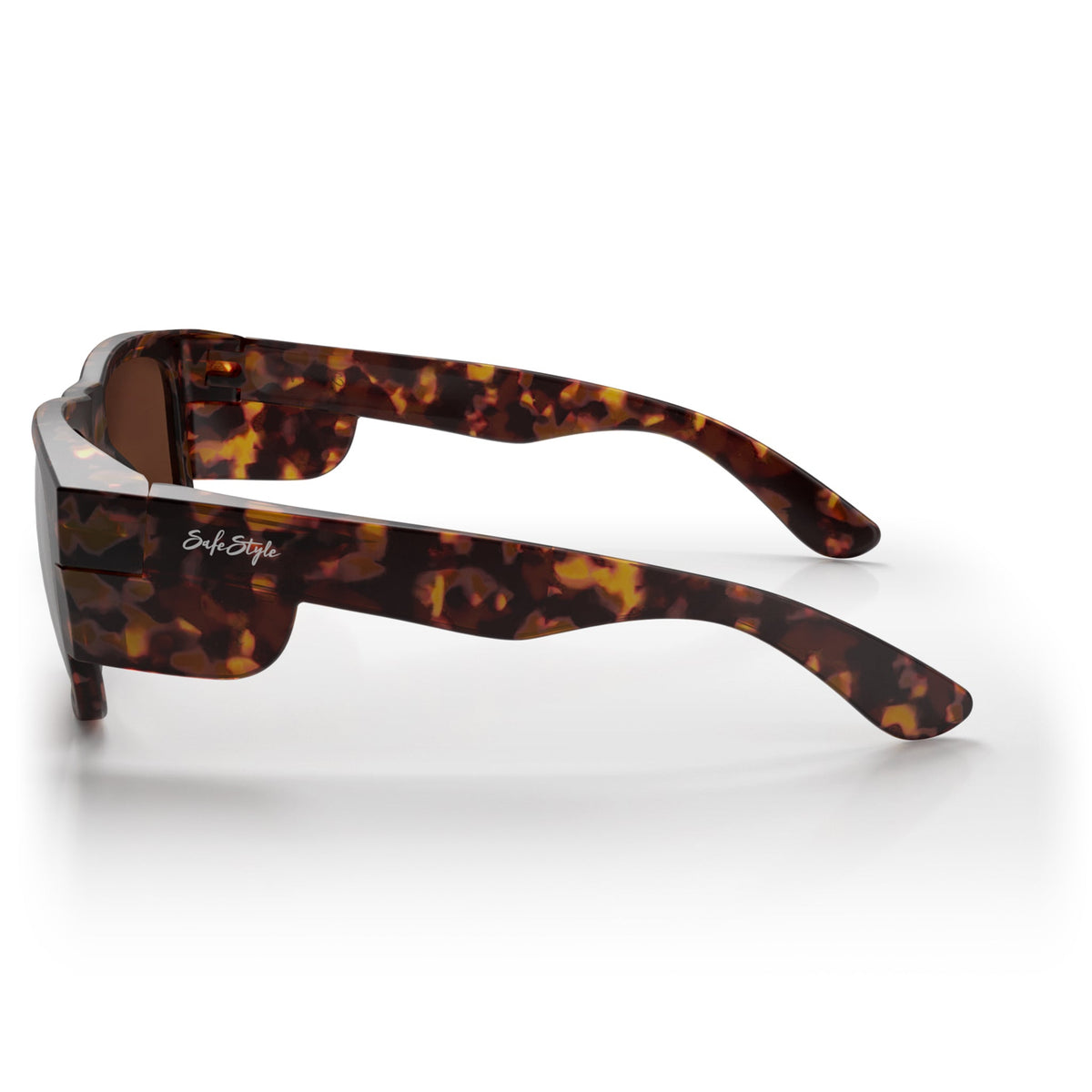 SafeStyle FMTBRP100 Fusions Matte Brown Tort Frame Brown Polarised Safety Glasses