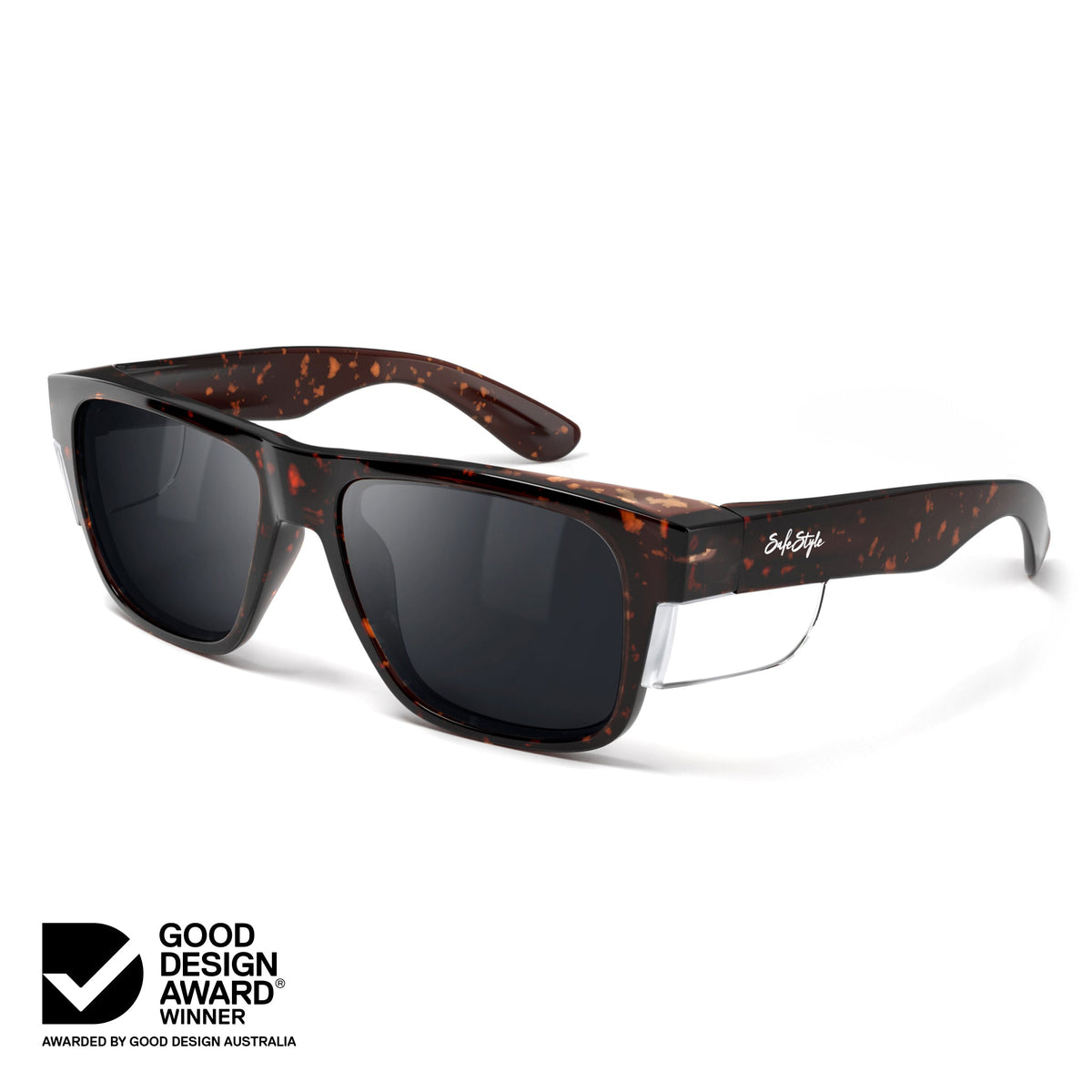 SafeStyle FTP100 Fusions Brown Tort Frame Polarised Safety Glasses