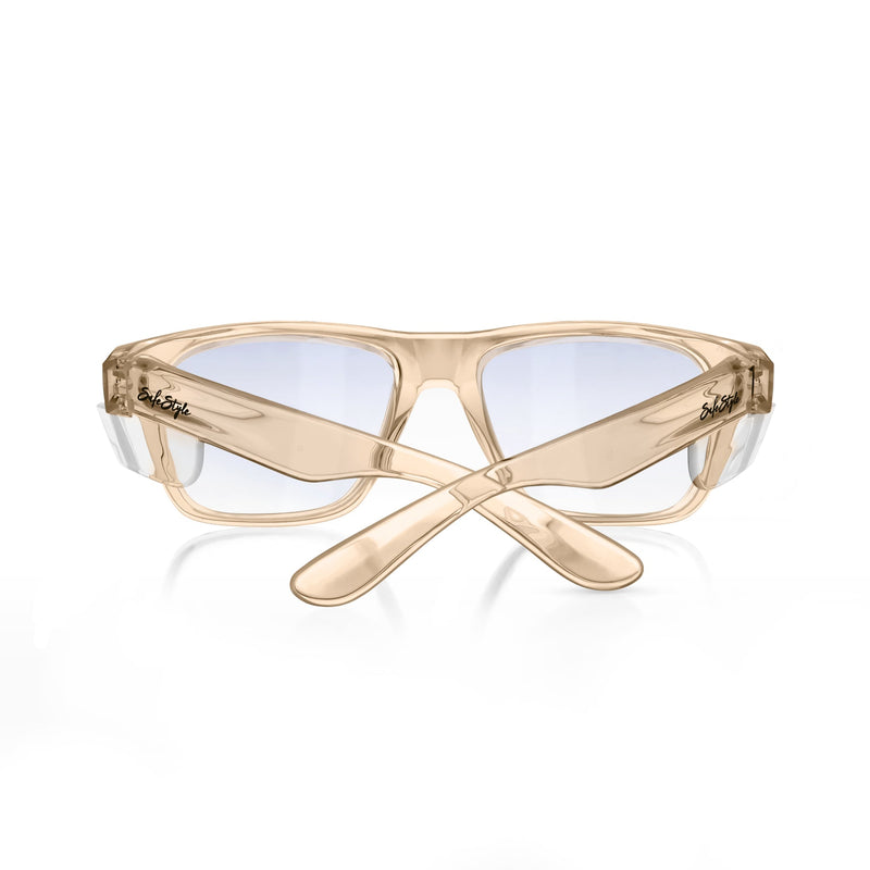 Safe Style FCHB100 Fusions Champagne Frame/Blue Light Blocking UV400 Safety Glasses