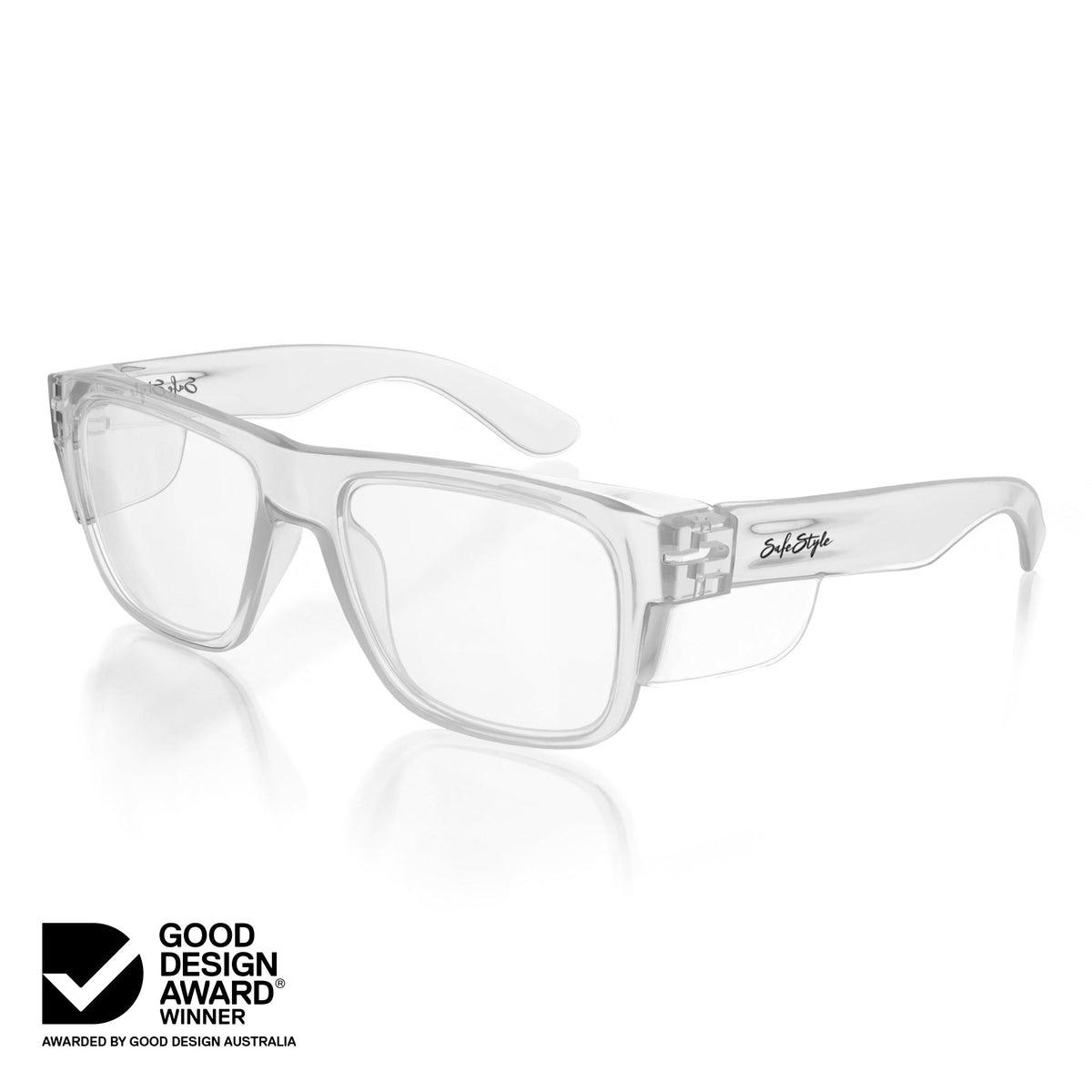 SafeStyle FCC100 Fusions Clear Frame Clear Safety Glasses