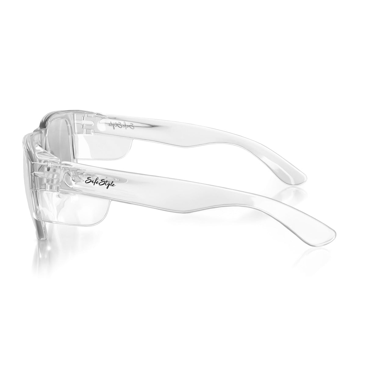 SafeStyle FCH100 Fusions Clear Frame Hybrids Photochromic Safety Glasses