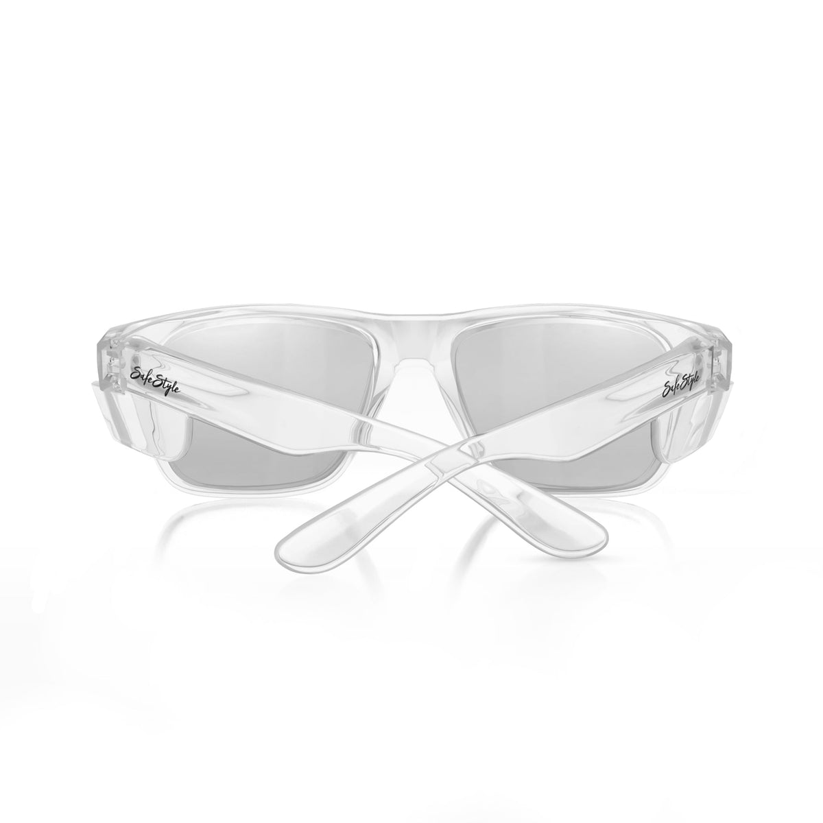 SafeStyle FCH100 Fusions Clear Frame Hybrids Photochromic Safety Glasses