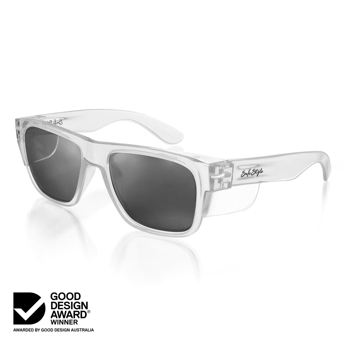 SafeStyle FCT100 Fusions Clear Frame Tinted Safety Glasses