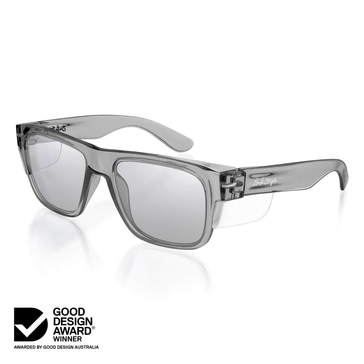 SafeStyle SFU071-040401 Fusions Graphite Frame Hybrids Photochromic Safety Glasses