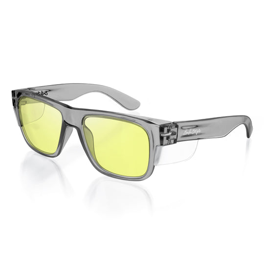 Safe Style FGY100 Fusions GraphiteFrame/ Yellow UV400 Safety Glasses