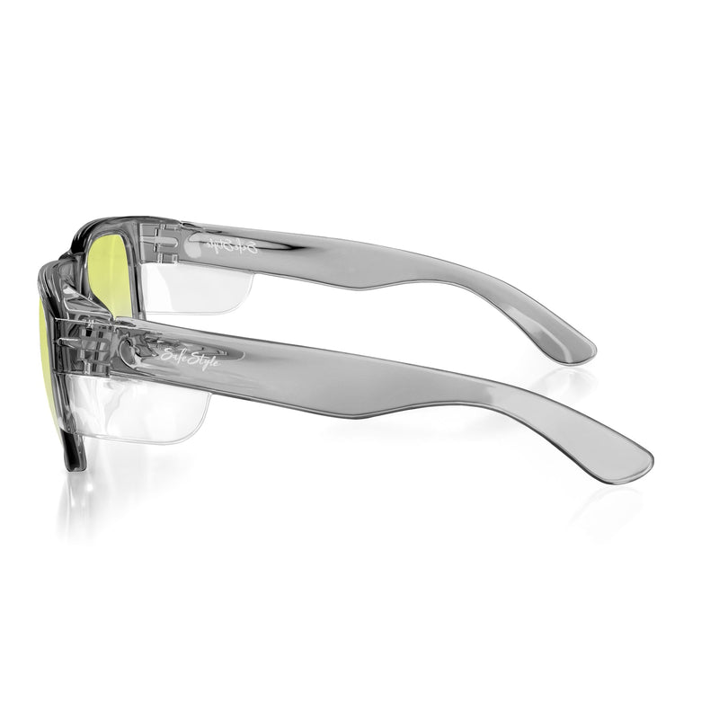 Safe Style FGY100 Fusions GraphiteFrame/ Yellow UV400 Safety Glasses