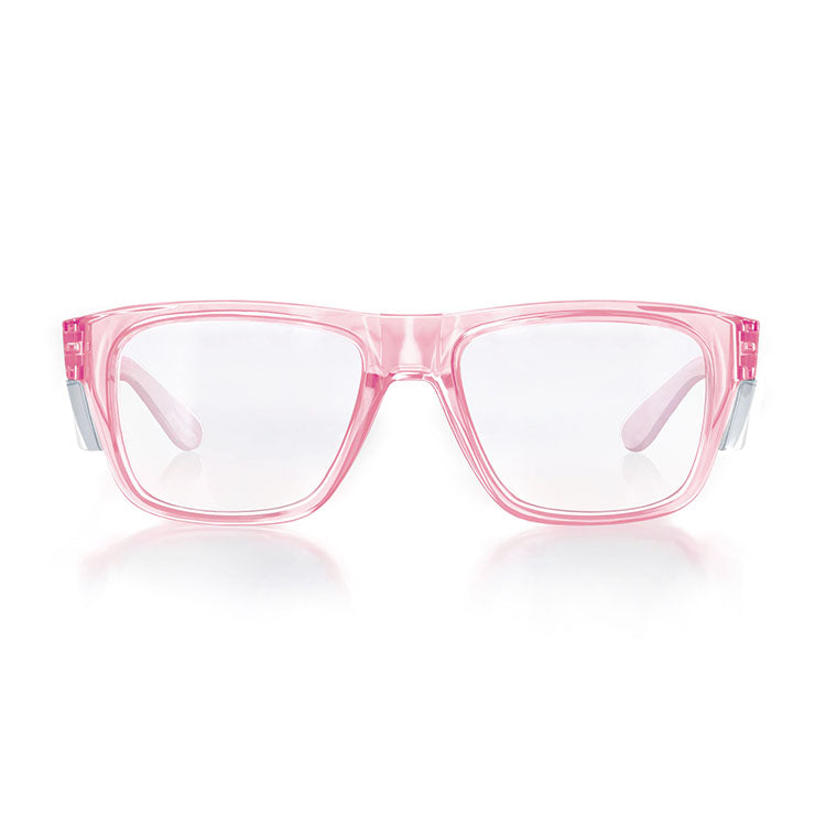 SafeStyle FPC100 Fusions Pink Frame Clear Safety Glasses