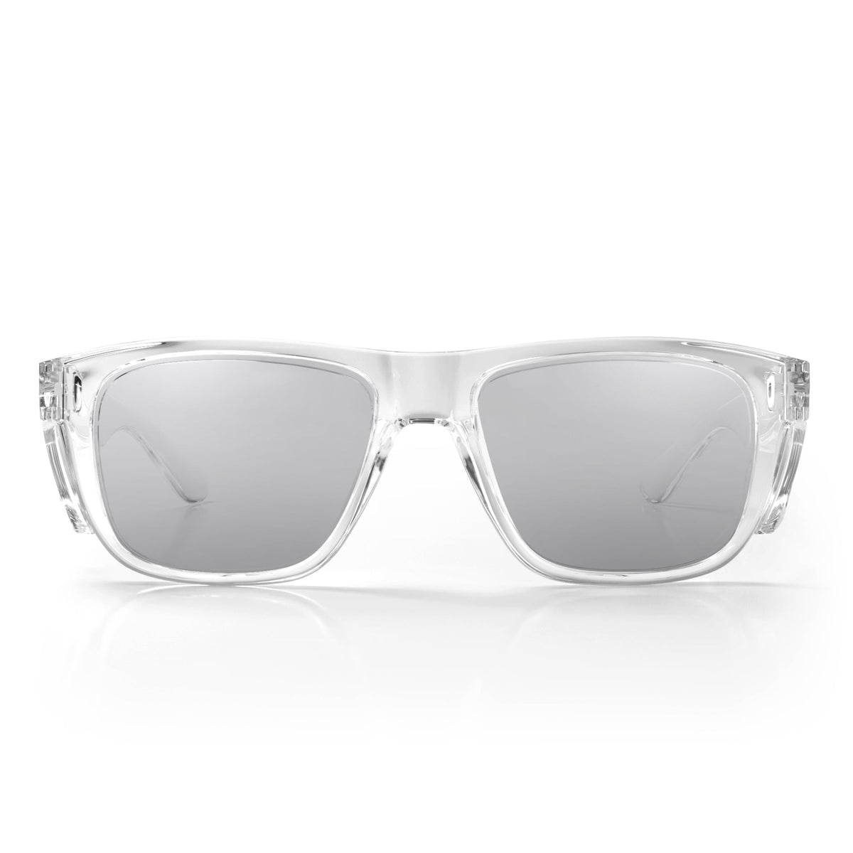 SafeStyle SFU071-010703 Fusions XL Clear Frame Hybrids Photochromic Safety Glasses