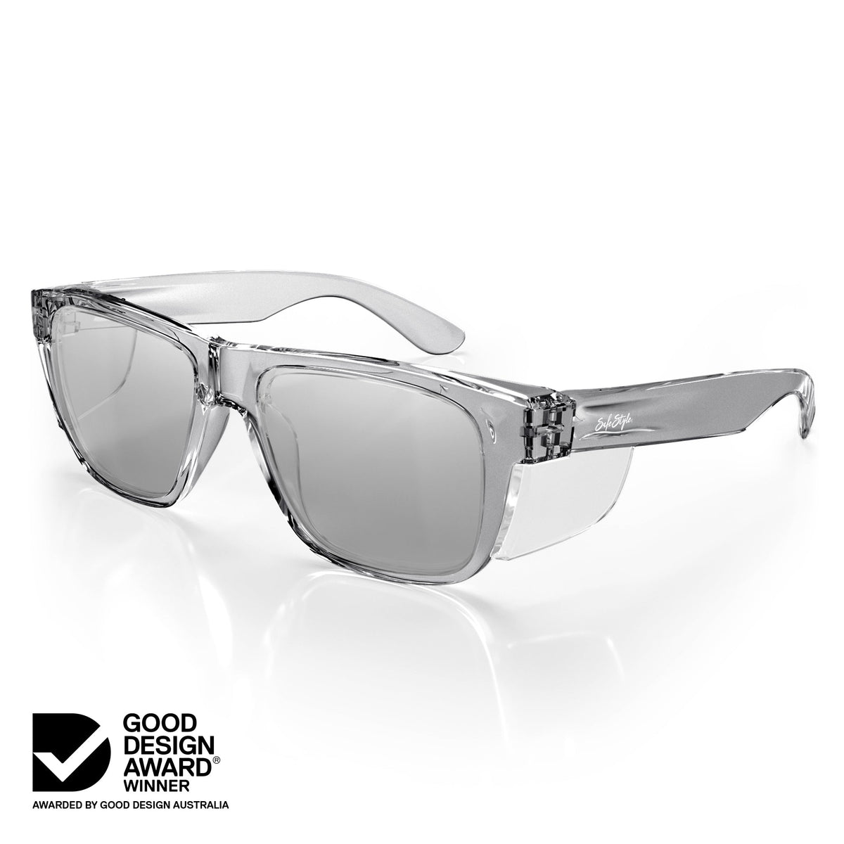 SafeStyle SFU071-040702 Fusions XL Graphite Frame Hybrids Photochromic Safety Glasses