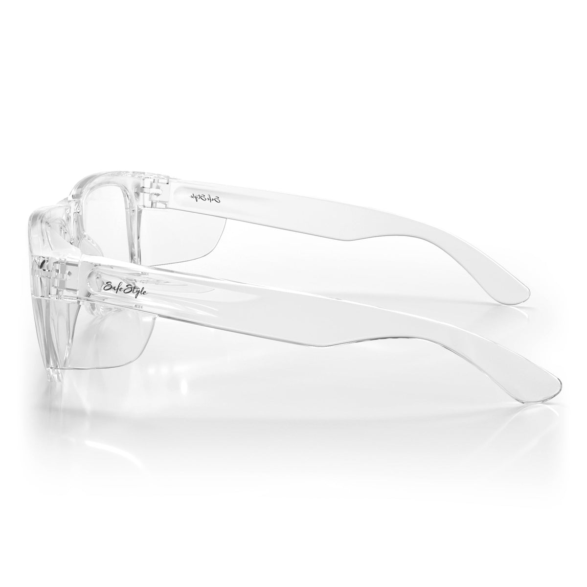 SafeStyle FCCXL100 Fusions XL Clear Frame Clear Safety Glasses